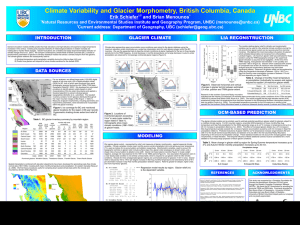 Climate Variability and Glacier Morphometry, British Columbia, Canada
