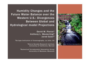 Humidity Changes and the Future Water Balance over the Western U.S.: Divergences