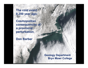 The cold event 8,200 year ago: Cosmopolitan consequences of