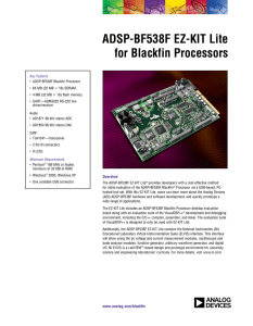 ADSP-BF538F EZ-KIT Lite for Blackfin Processors