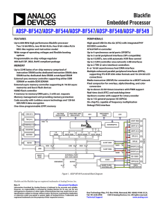 Blackfin Embedded Processor / ADSP-BF542