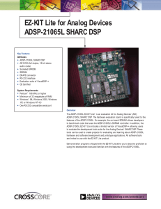 EZ-KIT Lite for Analog Devices ADSP-21065L SHARC DSP