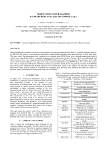 VEGETATION COVER MAPPING USING HYBRID ANALYSIS OF IKONOS DATA