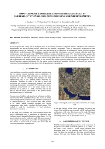 MONITORING OF HASHTGERD LAND SUBSIDENCE INDUCED BY