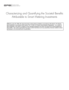 Characterizing and Quantifying the Societal Benefi ts