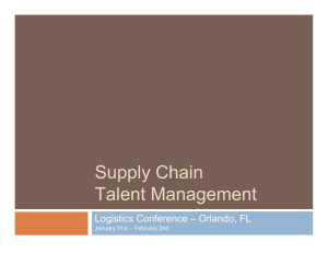 Supply Chain Talent Management Logistics Conference – Orlando, FL