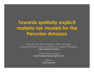 Towards spatially explicit malaria risk models for the Peruvian Amazon