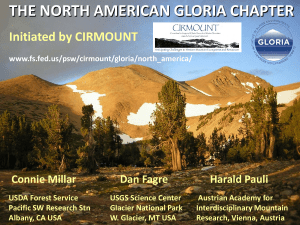 THE NORTH AMERICAN GLORIA CHAPTER Initiated by CIRMOUNT  Connie Millar