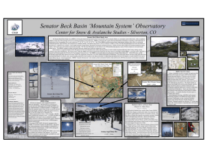 Senator Beck Basin ‘Mountain System’ Observatory CSAS