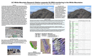 UC White Mountain Research Station expands GLORIA monitoring in the... , Daniel W. Pritchett , Ann Dennis