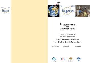 Programme Abstract book Cross-Border Education for Global Geo-information