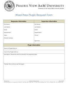 Word Press Plugin Request Form Requestor Information Supervisor Information