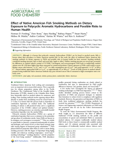 ﬀect of Native American Fish Smoking Methods on Dietary E