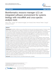 Bioinformatics resource manager v2.3: an integrated software environment for systems