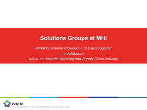 Solutions Groups at MHI