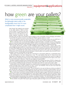 how are your pallets? green equipment