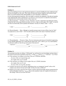 ES201 Homework Set #2  Problem 2.1