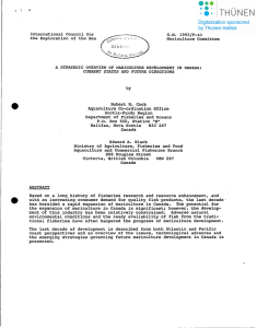 International Council for C.M. 1993/F:43 the Exploration of the Sea Mariculture Committee
