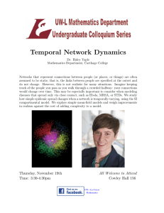 Temporal Network Dynamics