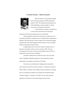A Notable Woman – Edith Treuenfels