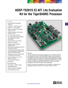 ADSP-TS20S EZ-KIT Lite Evaluation Kit for the TigerSHARC Processor