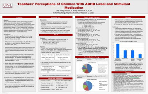 Teachers’ Perceptions of Children With ADHD Label and Stimulant Medication