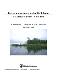 Shoreland Assessment of Shell Lake Washburn County, Wisconsin