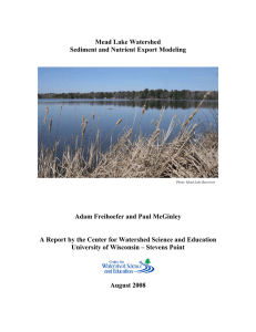 Mead Lake Watershed Sediment and Nutrient Export Modeling