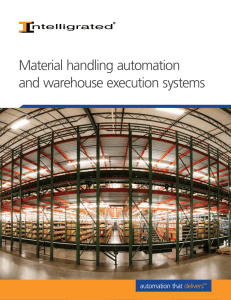 Material handling automation and warehouse execution systems