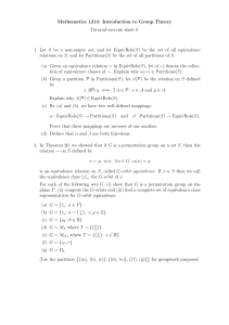 Mathematics 1214: Introduction to Group Theory Tutorial exercise sheet 6