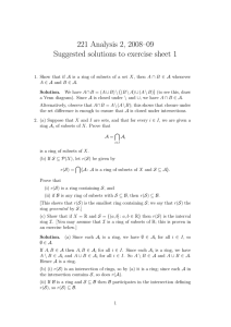221 Analysis 2, 2008–09 Suggested solutions to exercise sheet 1