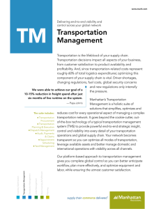 Transportation Management
