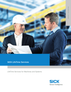 SICK LifeTime Services LifeTime Services for Machines and Systems N TIO