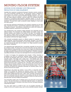 MOVING FLOOR SYSTEM MOVING-FLOOR ASSEMBLY LINE STREAMLINES PRODUCTION OF FARM EQUIPMENT