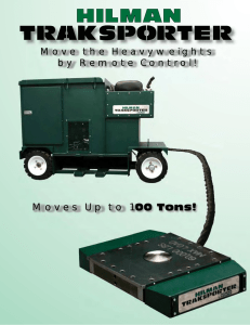 Moves Up to 100 Tons! Move the Heavyweights by Remote Control!