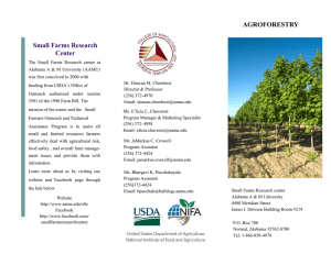 Small Farms Research Center AGROFORESTRY
