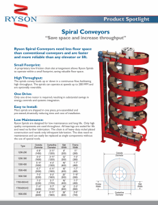 Spiral Conveyors “Save space and increase throughput”