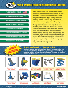 Vestil - Material Handling Manufacturing Solutions
