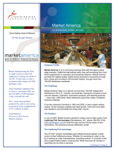 Market America CUSTOMER CASE STUDY “Before implementing the Pick-