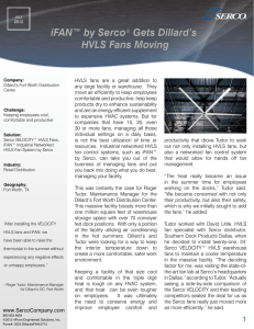 HVLS  fans  are  a  great ... any large facility or warehouse.  They