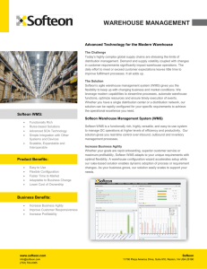 WAREHOUSE MANAGEMENT  Advanced Technology for the Modern Warehouse