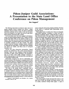 Piiion-Juniper  Guild Associations: Conference  on Piiion Management