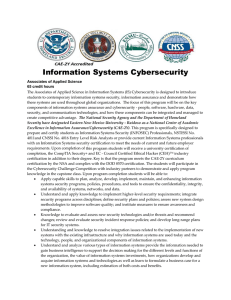 Information Systems Cybersecurity