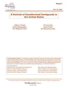 A Portrait of Unauthorized Immigrants in the United States