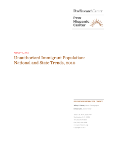 Unauthorized Immigrant Population: National and State Trends, 2010