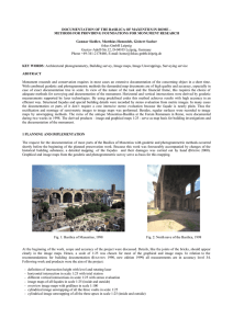 DOCUMENTATION OF THE BASILICA OF MAXENTIUS IN ROME -