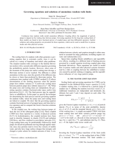 Governing equations and solutions of anomalous random walk limits *