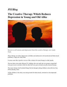 PSYBlog The Creative Therapy Which Reduces Depression in Young and Old Alike