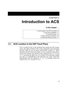 Introduction to ACS C 3: HAPTER
