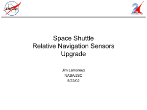 Space Shuttle Relative Navigation Sensors Upgrade Jim Lamoreux